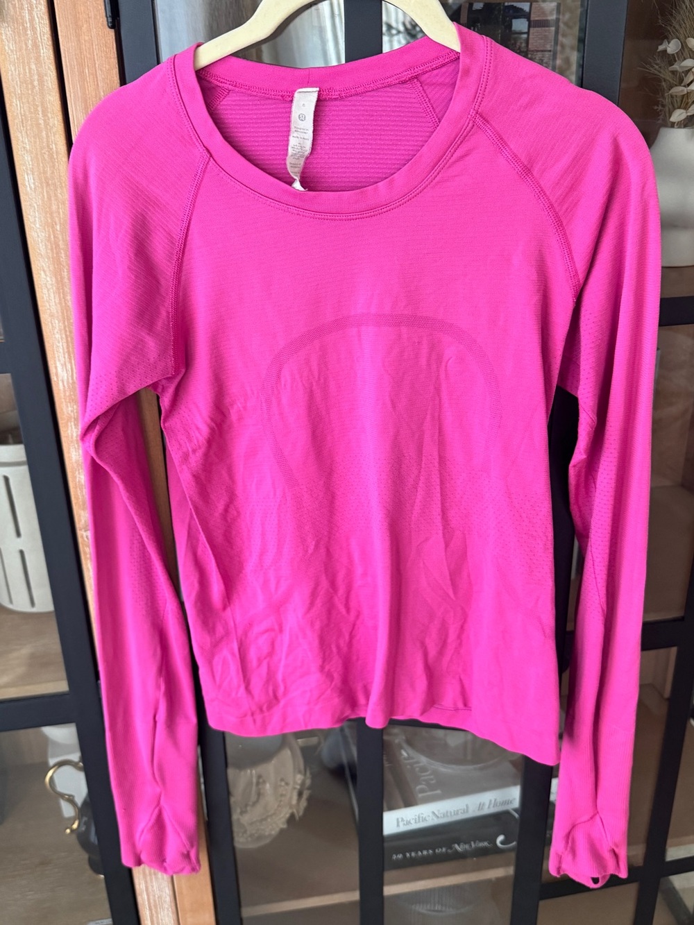 Lululemon Swiftly Tech Long Sleeve Shirt 2.0 Race Length Sonic Pink tee crop